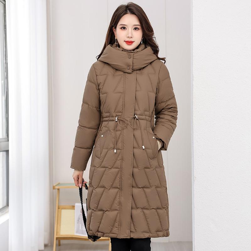 Down Padded Jacket Women's Jacket Winter Long Padded Jacket New Medium Slim Padded Jacket Jacket Thick