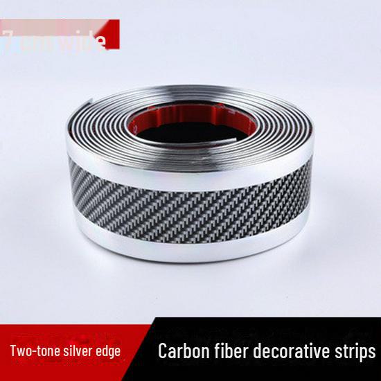 

Универсальная карбоновая накладка на порог и бампер автомобиля, предотвращающая столкновения