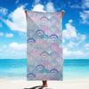 Microfiber Beach Towel Exquisite Prints Thin Quick Dry Absorbent Oversized Towel for Beach Swimming Camping Yoga Bath Sports