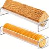 1Pcs Acrylic Dessert Tray European Style For Wedding Party Picnic Home Office Snack Fruit Sweet Treats
