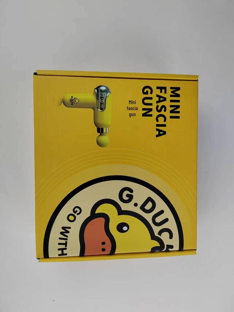 Smart LCD Mini Yellow Duck Muscle Massage Gun for Neck and Fascia