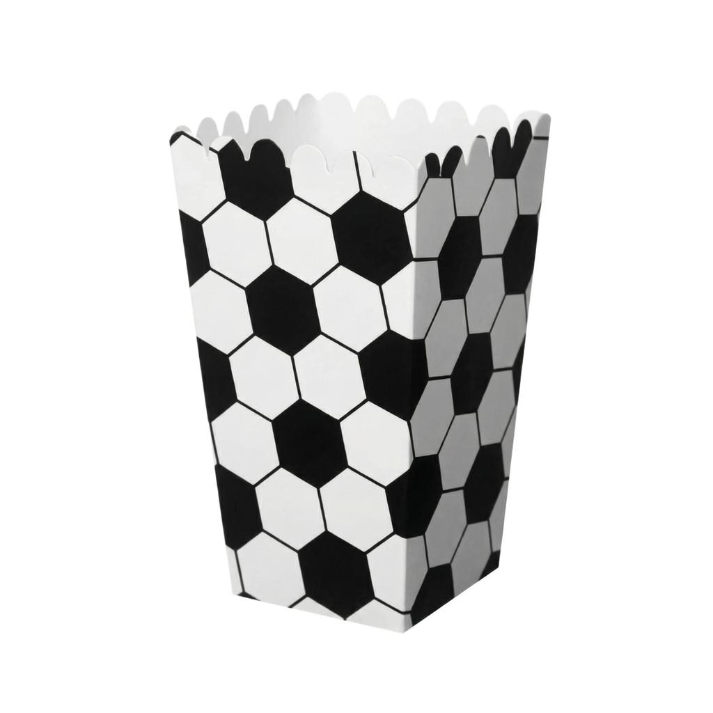 Hexagon Pattern Paper Popcorn Box for Parties Events Movie Nights Durable Disposable Snack Container