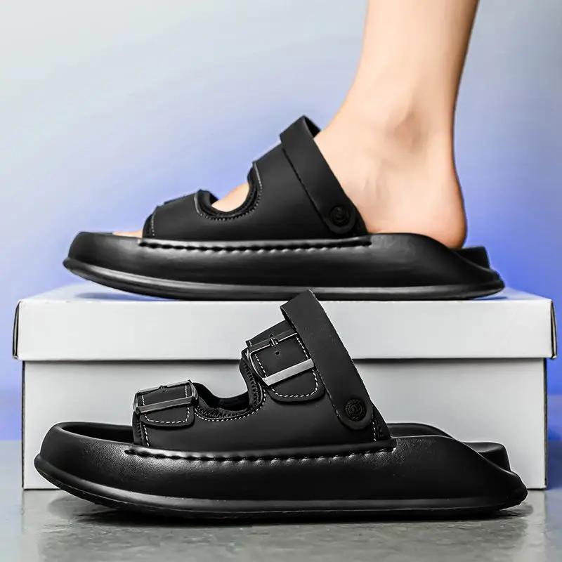 Fashion Slides Platform Men's Shoe Eva Beach Y2k Elegant Low Price Casual Summer Sale Original Adult Designer Luxury Fun Male Slipper