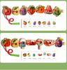 Montessori Caterpillar Lacing Beads Game for Children's Logical Thinking and Concentration Training