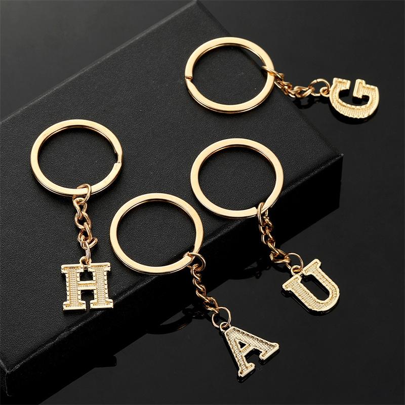 26 Alphabet Schlüsselanhänger Initial Schlüsselanhänger Zubehör Anhänger für Geldbörse Rucksack Handtasche Charms