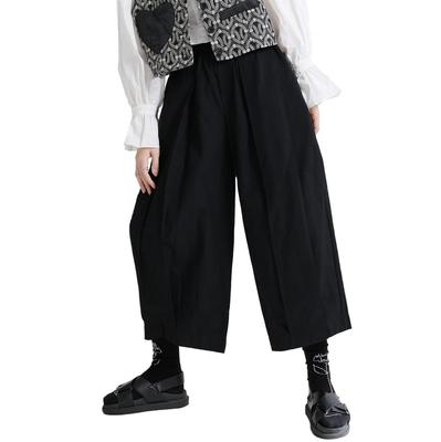 SISOFTLY Wide Leg Loose Gaucho Long Ankle Casual Balloon Solid Elastic Loose Fit One Women's Pants, Fit, Spring/Autumn Pants, Pants, Pants, Pants,