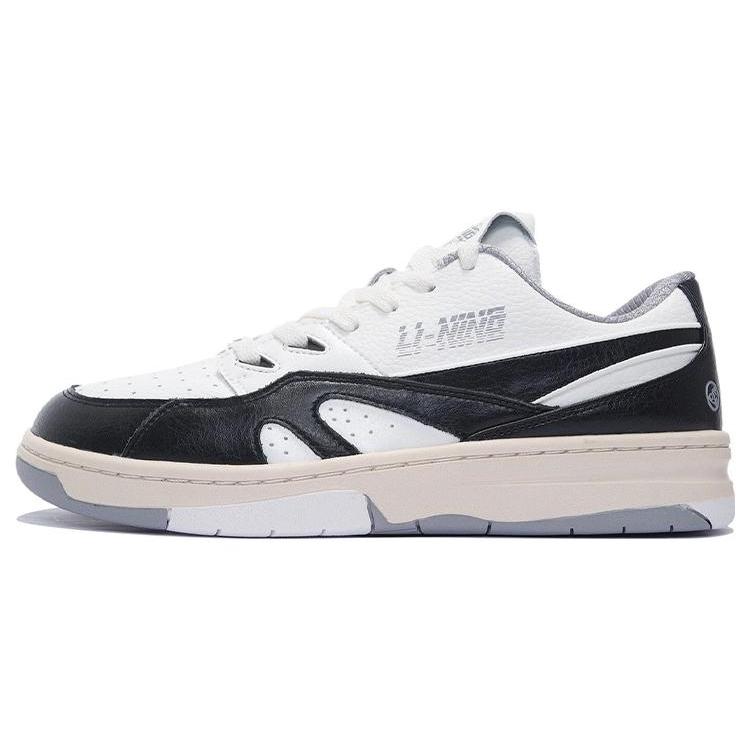 new LiNing 937 Low Top Skateboard Shoes Men's Black White