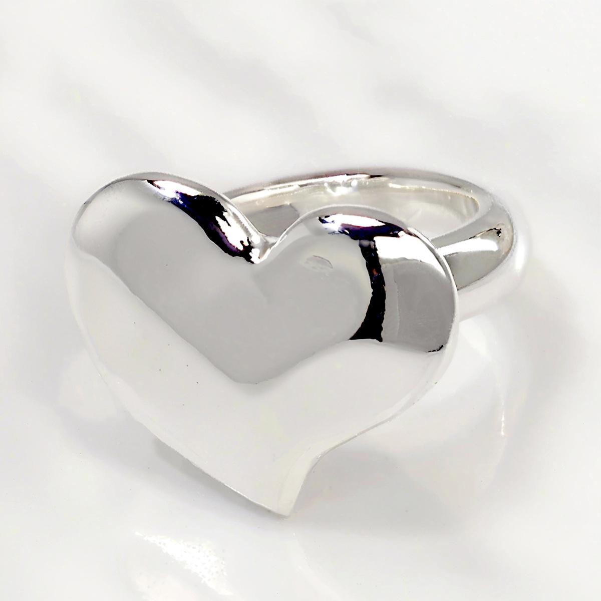 2025 UNOde50 Women s Creative Retro Shiny Heart-Shaped Ring - Exquisite European & American Style Accessory Size 7