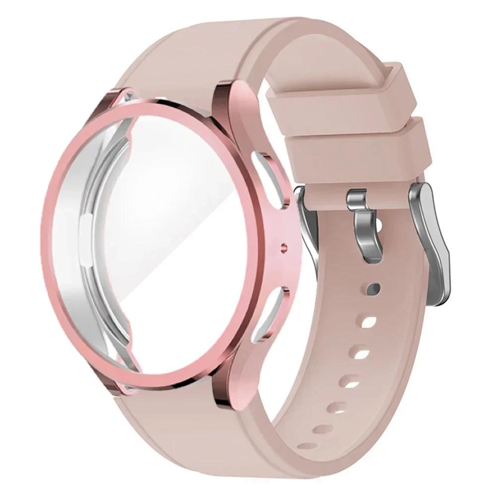 Case+Band for Samsung Galaxy Watch 4/5/6 40mm 44mm Protective Soft TPU Cover+Bracelet for Galaxy Watch 6 Classic 43mm 47mm Strap