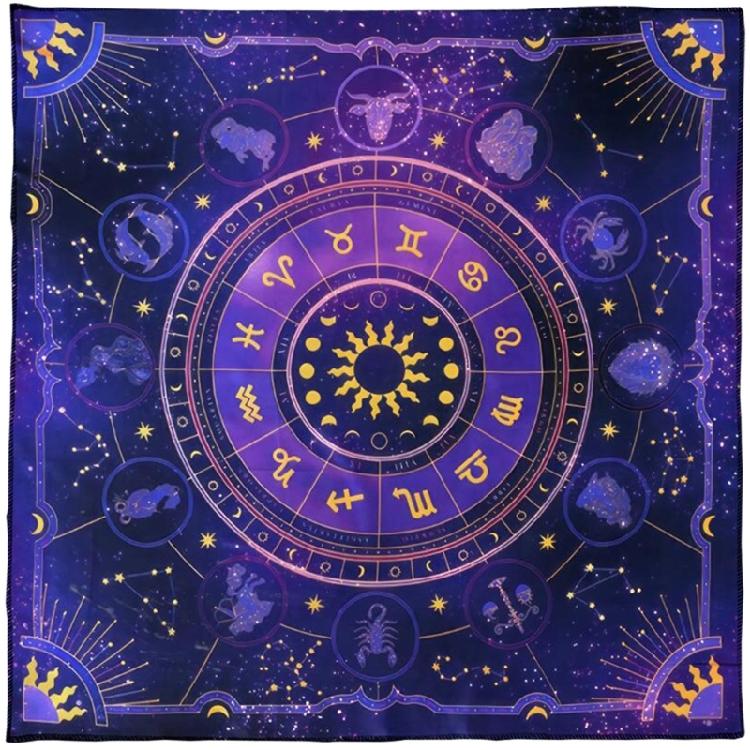 Tarots Tablecloth Rune Divinations Table Cover Astrology Oracles Board Game Mat