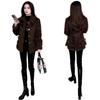 Fluffy 2025 Elegant Leopard Print Woolen Jacket - Women's Versatile Warm Top