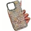 Luxus Applikation Samsung A07 A17 A27 Handyhülle S26Ultra Voller Diamant Kamelie Galvanik Linse Transparent