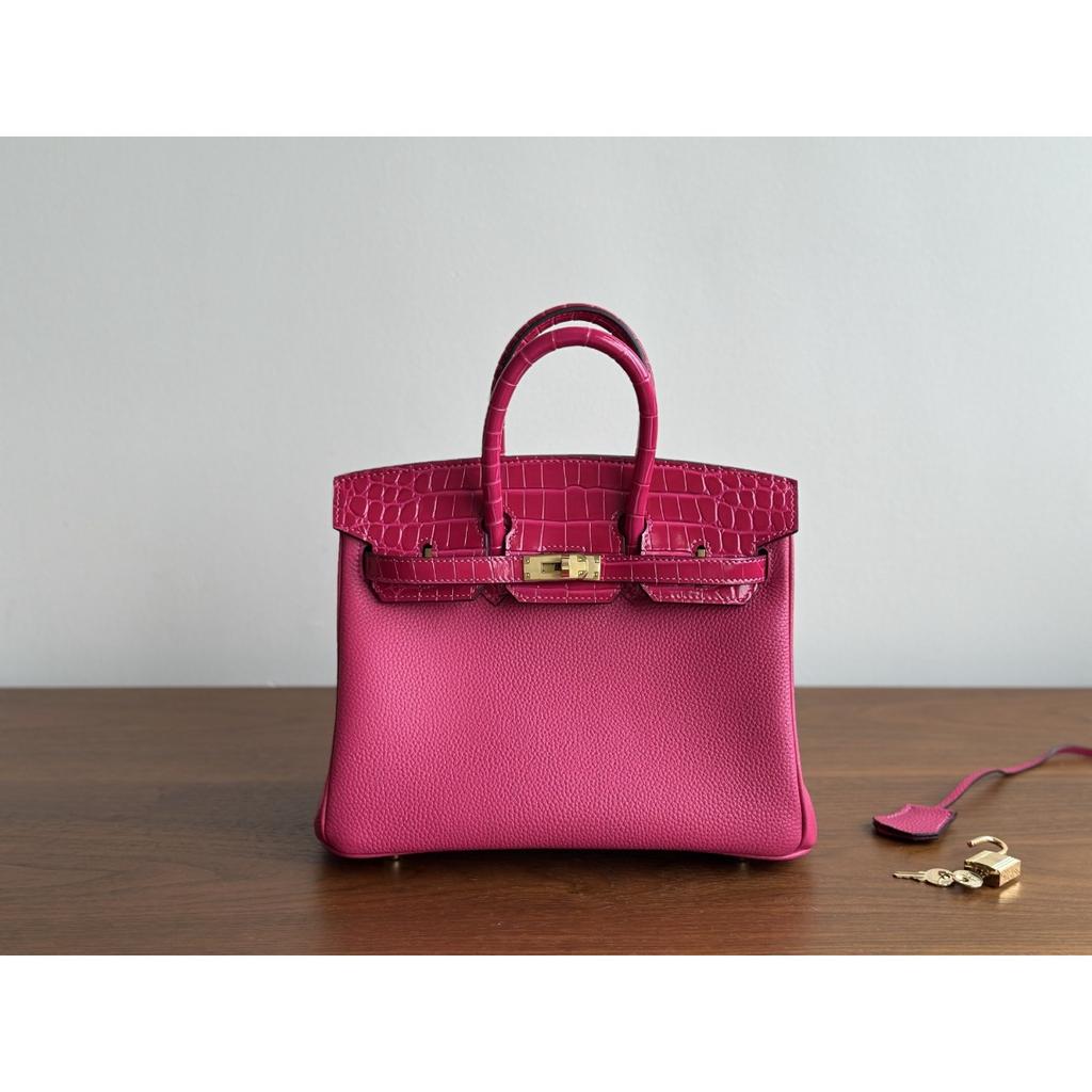 Kazilan platinum crocodile pattern with TOGO leather portable fashion high sense versatile bag women