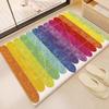 Non Slip Floor Mat Irregular Carpet for Household Bathroom Wet Dry Separation Floor Mat for Bathroom and Toilet