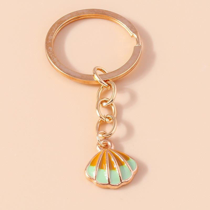Aihua Cute Keychain Y2K Summer Beach Pearl Shell Key Chains For Women Girls Handbag Pendants Keyring Ocean Vacation Jewelry Gift