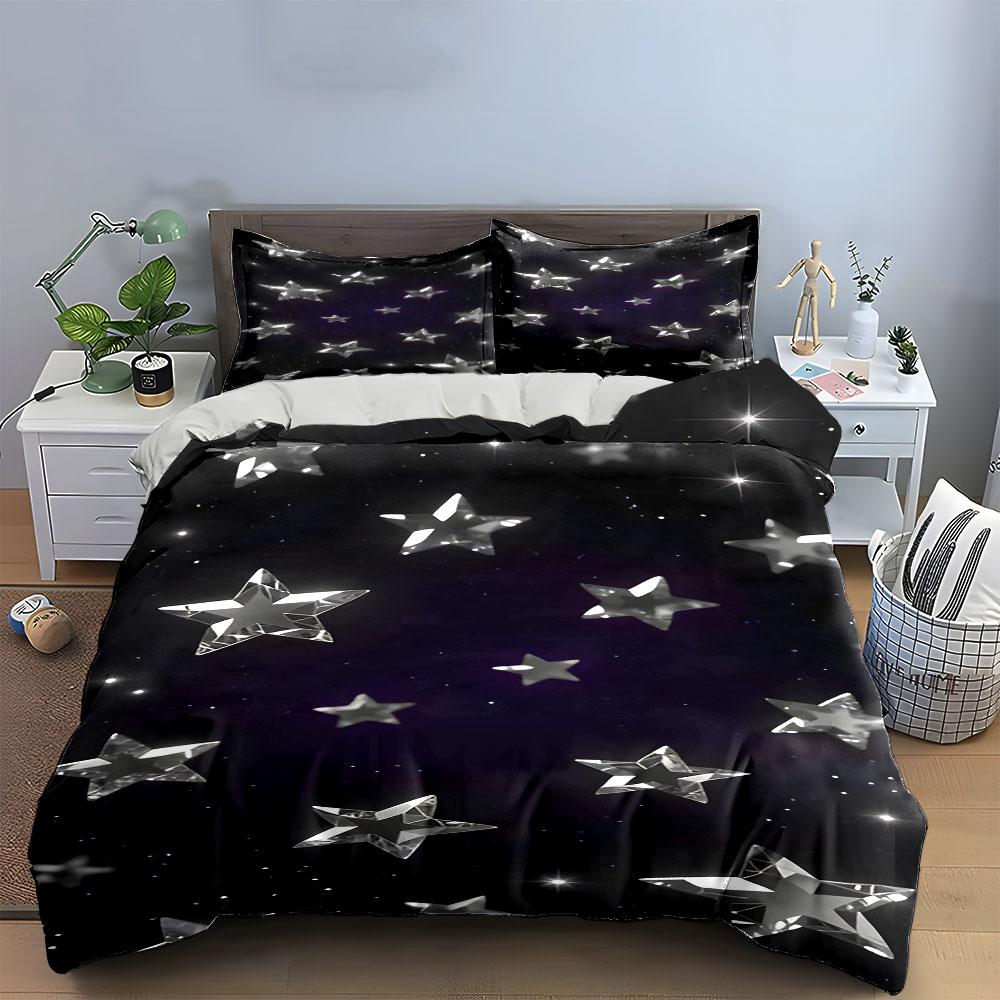 Whimsical Cosmic Nightscape. Bedding Sets Duvet Covers Pillowcases(1* Duvet Cover 2* Pillowcases Without Duvet Insert)
