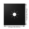 4pcs 27cm/ 10.63in Teflon Gas Stove Protection Pad Oil Dirt Prevention Pad