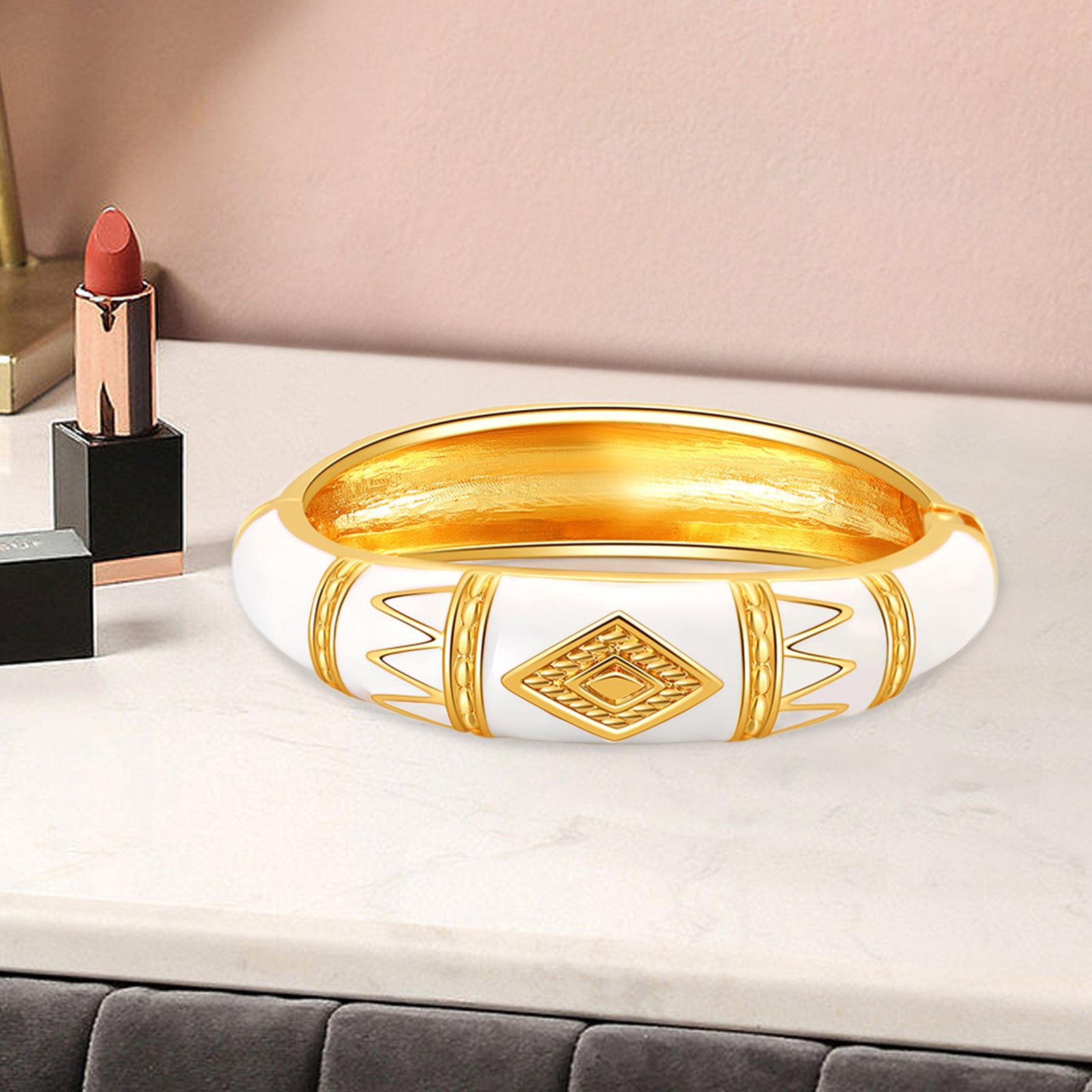 

Капаюче масло браслет манжета браслет модні прикраси для декоративного подарунка весілля White and Gold