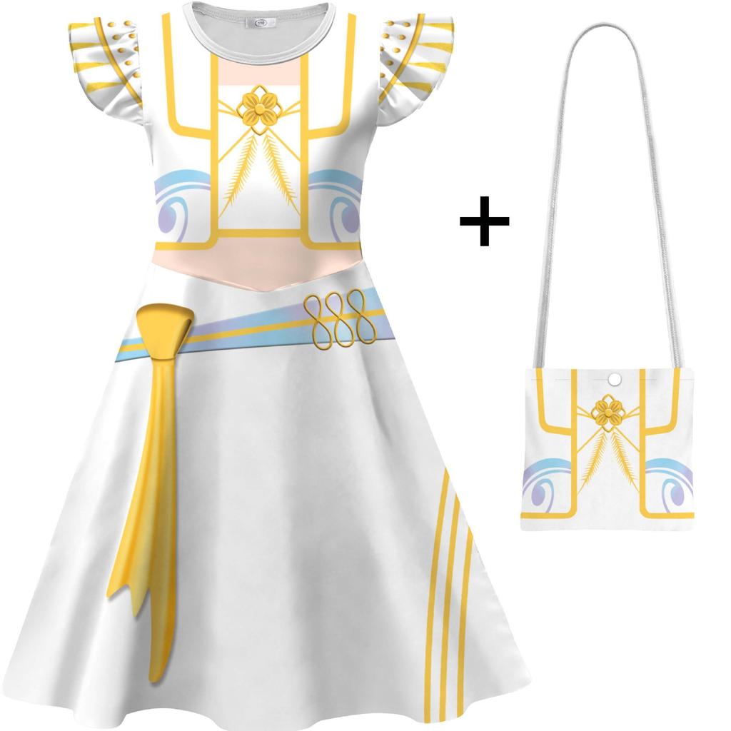 KPop Movies Demon Hunters Same Style Dress for Girls Disguised Children's Halloween Cosplay Masquerade Rumi Mira Zoey Costume