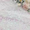 1 Yard Laserstickerei Dreidimensionaler Stoff Schmetterling Netz Kinderkleid Pailletten Stoff Material für Kleidung