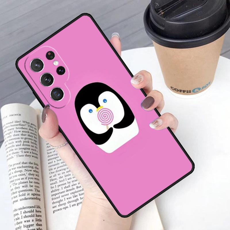 Cute Penguin phone case Cover For Samsung Galaxy S24 S25 Ultra S21 S22 Ultra S10E Note 10 Plus Note 20 FE S23