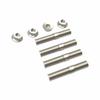 Exhaust Port Studs Nuts Kit Fit for 1984-2015 Harley Sportster,Big Twin (Replace #16715-83) (Pack of 4 Pairs Studs&Nuts)