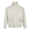 Mens Solid Stand Collar Jacket Loose Fit Workwear Coat