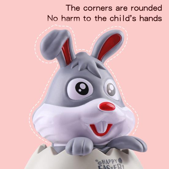 Egg Painting Machine Kit Bunny Spinner with 8 Colorful Markers And 3 Plastic Eggs Easter Egg Decorator Set for DIY Painting Easter Eggs