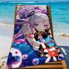 Game Genshin Citlali Impact Towel Sports Quick Dry Travel Camping Gear Sandproof Soft Light Large Beach Towel
