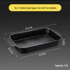 ZISIZ Non-Stick Rectangular Grill & Roast Plate for Induction Cooker
