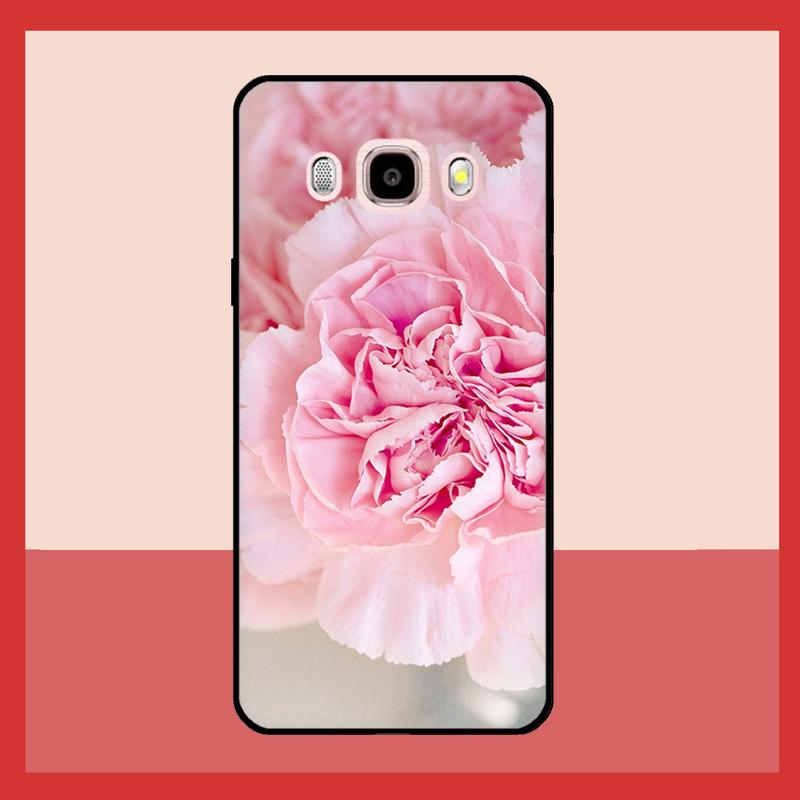 Elegant Pink Purple Peony Flower Case For Samsung Galaxy J3 J5 J7 2017 A3 A5 J1 2016 A7 A9 J8 A6 A8 J4 J6 Plus 2018 Coque