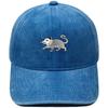 New cartoon possum embroidered baseball cap washed retro dad hat personalized men's and women's leisure sports hat