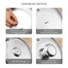 30/32/34/38cm Stainless Steel Wok Lid Universal Pot Lid Household Frying Pan Cover Cookware Replacement Parts Kitchen Tool