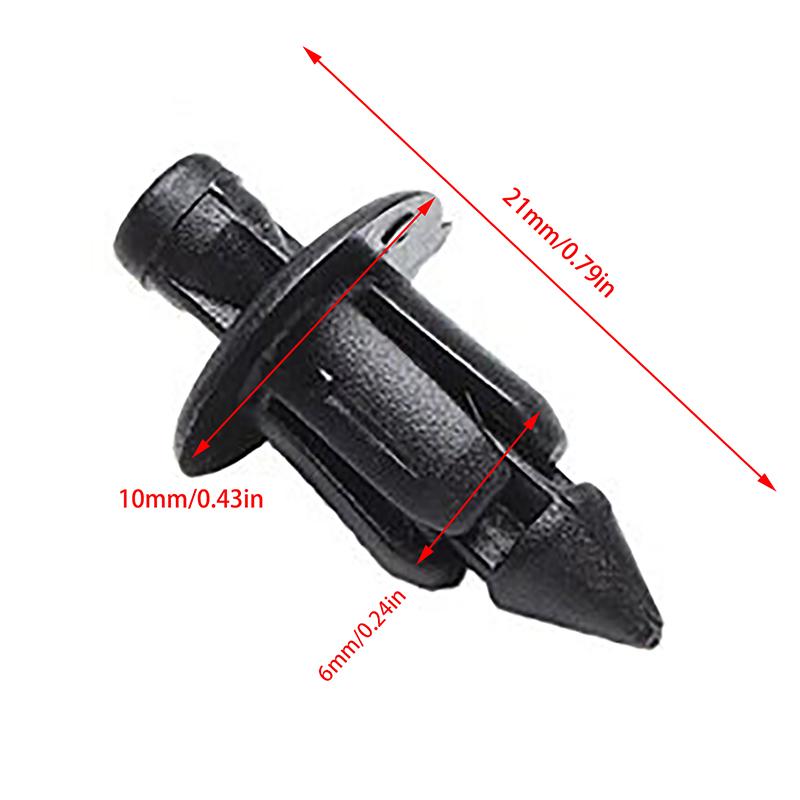 20 Stücke 6Mm Verschluss Clips Push Retainer Pin Niet Für Motorrad Kunststoff Niet Verkleidung Clips Zubehör Teile