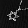 Star of David Necklace Shield Magen David Hexagram Six Point Star Double-sided Amulet Religion Symbol Israel Jewish Jewelry