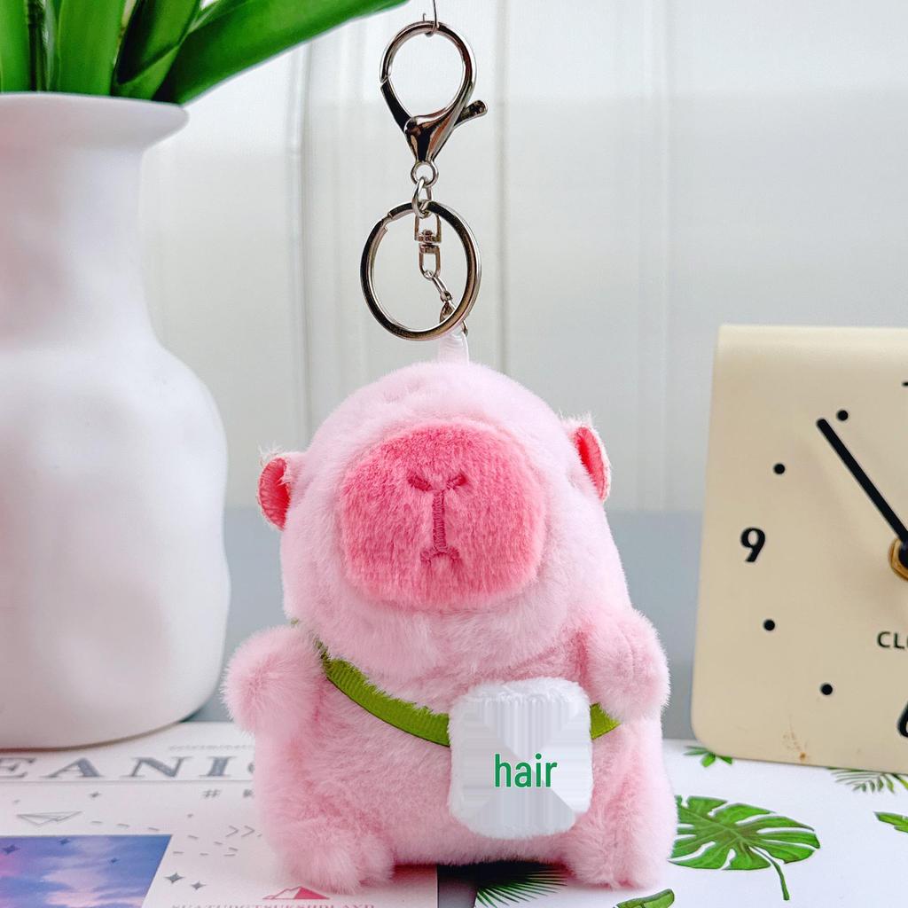 Pingente Capivara Chaveiro de Pelúcia - Presente de Aniversário Boneca de Pano