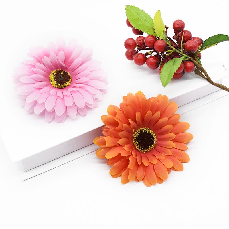 Artificial Flowers Wedding Craft Silk Chrysanthemum Home Table Decor Diy Scrapbooking Festival Wreaths Bridal Accessories Cheap