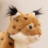 2030Cm Simulation Wild Animal Lynx Plush Toy Stuffed Sitting Spotted Brown Plushie Appeasing Gift
