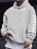 Men's Casual Longing for Freedom Pattern Hooded Sweatshirt Sweater Machine Washable Spring and Autumn Streetwear Hooded Pullover