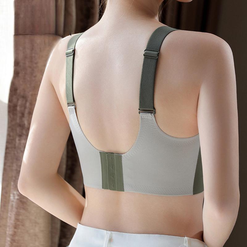 Women's Seamless Gathering No Steel Ring Underwear Bra Skin-friendly Breathable Lifting and Side Breast Light Bra