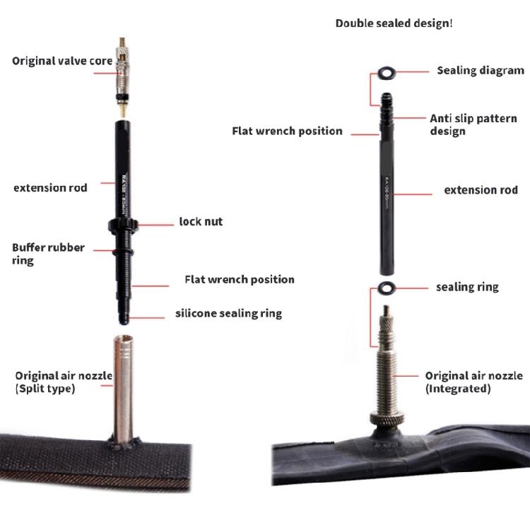 Alloy Valves Extender For Secure Air Retention Tool Frees Quick Install Design Fit Road Mountain Bikes Commuters Bikes