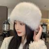 Plush Hat Women's Autumn and Winter Imitation Fur Mongolian Hat Shows a Small Face, Warm Ears, Northeast Leifeng Basin Hat