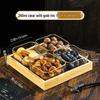 Qianxing Gold-Rimmed Glass Fruit Snack Platter (2 Sets)