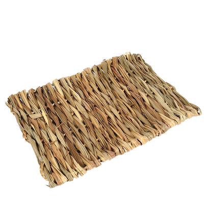 Small Pet Animal Hamster Hand Woven Grass Mat Guinea Pad(S)