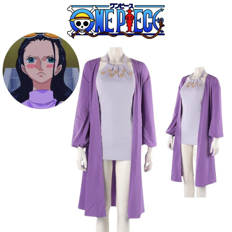 Wholesale One Piece Robin Cosplay Outfit In Polyester Material