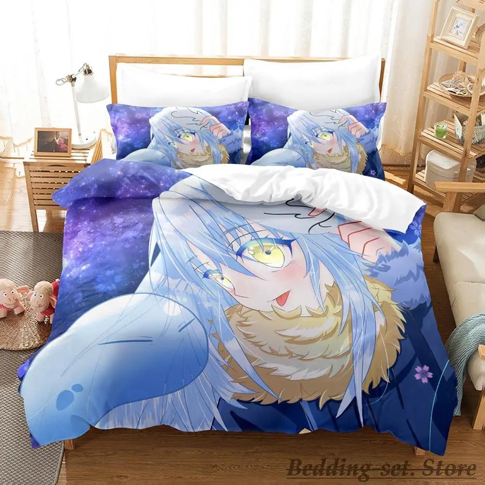 Rimuru Tempest Sängkläder Set Enkel Twin Full Queen King Size Sängset Vuxen Barn Sovrum Påslakanset Anime Kawaii