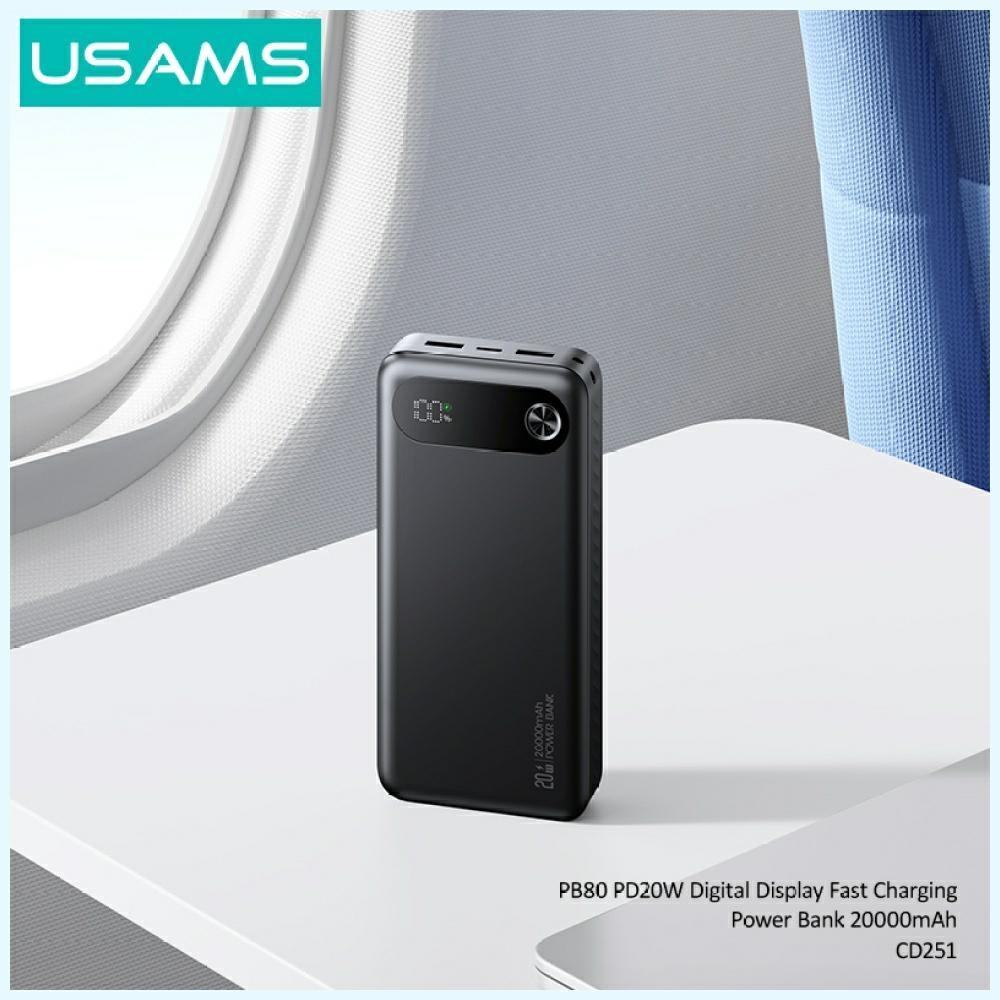 Powerbank USAMS PB80 PD20W 20000mAh white