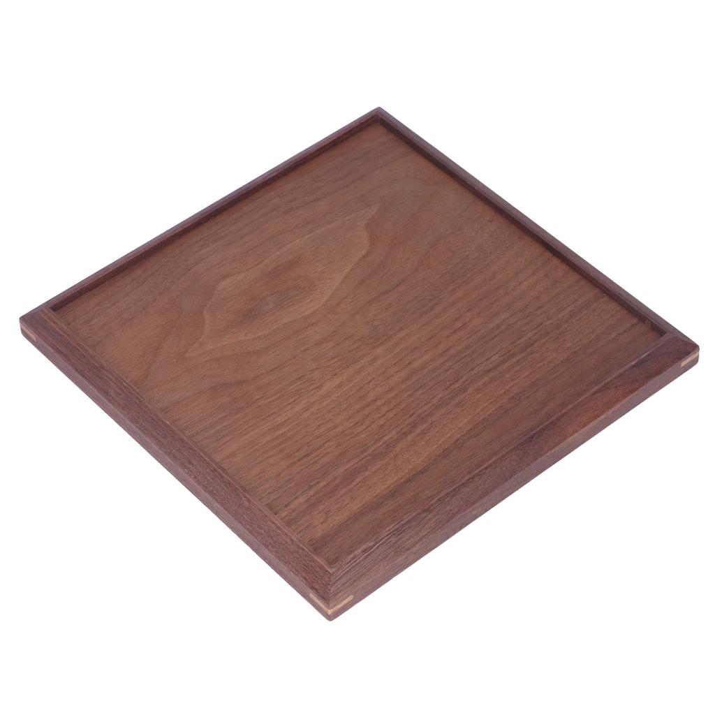 Drewniana Taca Kwadratowa Czarny Orzech Retro Chińska Dekoracyjna Taca Serwingowa na Naczynia