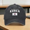 Corée du Sud Drapeau Coréen Cadeau Soleil Casquette de Baseball Unisexe Unisexe Personnalisé DIY Casquette Trucker Été y2k Drôle Sports d'Extérieur Casquettes de Baseball