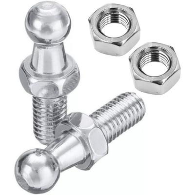 3pcs X 10mm Ball Stud Bolt M6/ M8 for Gas Strut Struts Ball Ended Bolt Bonnet Hatch (3 Pcs M6 Nuts Included)